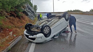 Αυτοκίνητο-ανατράπηκε-στις-στροφές-της-«Τόσκα»