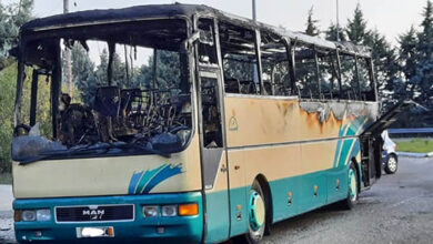Λεωφορείο-του-ΚΤΕΛ-καταστράφηκε-ολοσχερώς-από-πυρκαγιά