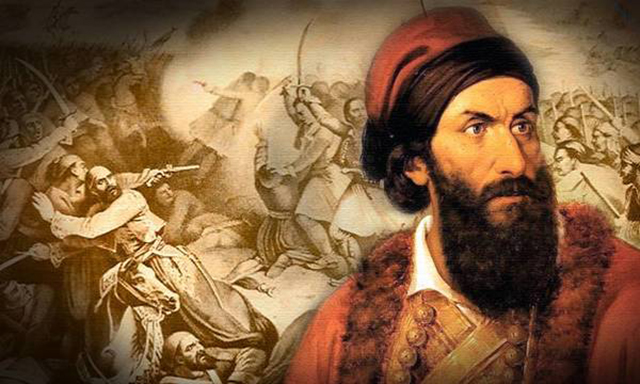 Ο-γενναίος-μαχητής-Παπαφλέσας-προσφέρει-τη-ζωή-του-για-την-ελευθερία-του-υπόδουλου-Ελληνισμού-και-Ορθοδοξίας-στο-Μανιάκι