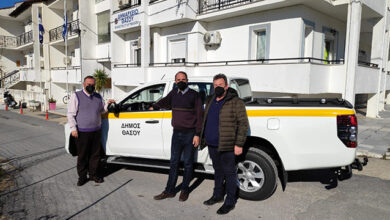 Ένα-καινούργιο-διπλοκάμπινο-ημιφορτηγού-(pick-up)-παρέλαβε-ο-Δήμος-Θάσου
