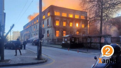 Πυρκαγιά-σε-εγκαταλελειμμένη-καπναποθήκη-στο-κέντρο-της-Ξάνθης