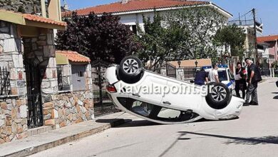 Τροχαίο-ατύχημα-στο-κέντρο-των-Κρηνίδων