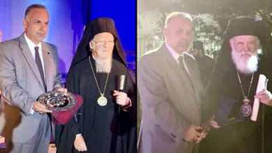 Επίτιμοι-δημότες-Θάσου-o-Οικουμενικός-Πατριάρχης-και-o-Αρχιεπίσκοπος