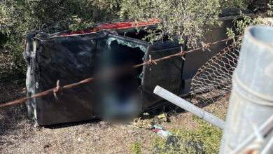 Αυτοκίνητο-έπεσε-σε-χαράδρα-στην-Νέα-Πέραμο