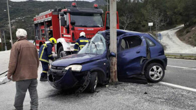 Καβάλα:-Νεαρή-οδηγός-τραυματίστηκε-σε-τροχαίο