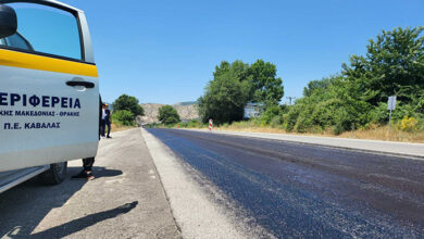 Ασφαλτικές-εργασίες-στο-εθνικό-και-στο-επαρχιακό-οδικό-δίκτυο-αρμοδιότητας-ΠΕ.-Καβάλας