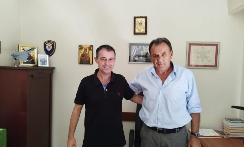 Συνάντηση-Νίκου-Παναγιωτόπουλο-με-τον-Πρόεδρο-των-Αστυνομικών-υπαλλήλων-Καβάλας