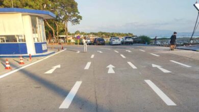 Διαγραμμίσεις-στα-λιμάνια-της-Θάσου