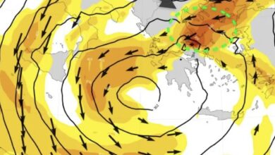 Κακοκαιρία:-Καταιγίδες-έως-την-Τετάρτη-–-Οι-6-περιοχές-που-βρίσκονται-στο-επίκεντρο