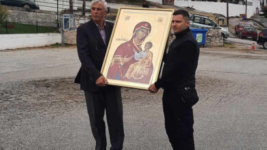 Υποδοχή-της-νέας-εικόνας-της-Παναγίας-της-Χαλκεριώτισσας