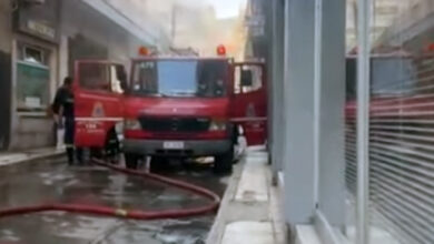 Πυρκαγιά-σε-κατάστημα-στο-κέντρο-της-Καβάλας