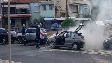 Καβάλα:-Πυρκαγιά-σε-αυτοκίνητο