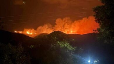 Την-ενίσχυση-των-ανέμων-και-τις-αναζωπυρώσεις-φοβούνται-στο-Παγγαίο-Σε-επιφυλακή-στον-Πλατανότοπο