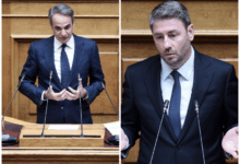 Σφοδρή-σύγκρουση-Μητσοτάκη-–-Ανδρουλάκη-στη-Βουλή-για-την-υπόθεση-του-ΟΠΕΚΕΠΕ