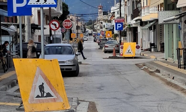 Σε-εξέλιξη-με-γρήγορους-ρυθμούς-τα-έργα-ανάπλασης-στην-οδό-Αγίου-Νικολάου-στη-Νέα-Πέραμο