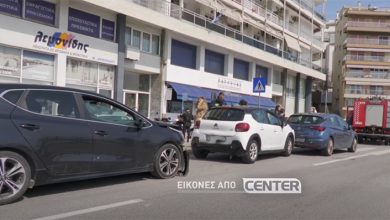 «Καραμπόλα»-τριών-οχημάτων- στη-Ραψάνη