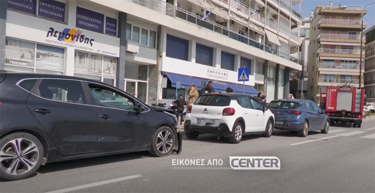 «Καραμπόλα»-τριών-οχημάτων- στη-Ραψάνη